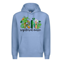 Colony Blue st. patricks day registered nurse rn Premium Hoodie - BarkalooDesign