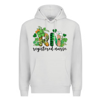 Dove Grey st. patricks day registered nurse rn Premium Hoodie - BarkalooDesign