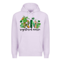 Lilac st. patricks day registered nurse rn Premium Hoodie - BarkalooDesign