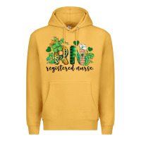 Mustard st. patricks day registered nurse rn Premium Hoodie - BarkalooDesign