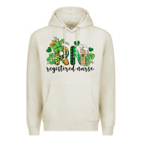 Oatmeal Heather st. patricks day registered nurse rn Premium Hoodie - BarkalooDesign