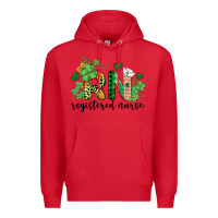 Red st. patricks day registered nurse rn Premium Hoodie - BarkalooDesign