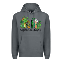 Rock st. patricks day registered nurse rn Premium Hoodie - BarkalooDesign