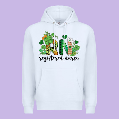 St. Patricks Day Registered Nurse Rn Premium Hoodie Designed By Barkaloodesign