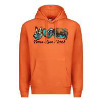 Carrot peace love west bison Premium Hoodie - RanaPortraitStore