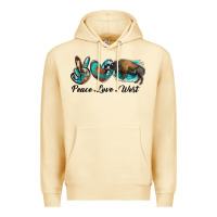 Pina Colada peace love west bison Premium Hoodie - RanaPortraitStore