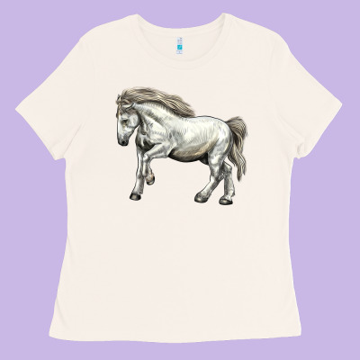Percheron Horse Ladies Tee Designed By Lillyallendesigns