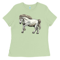 Matcha percheron horse Ladies Tee - LillyAllenDesigns