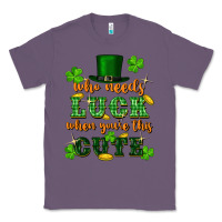 Lavender who needs luck when youre this cute st patricks Classic Tee - FaDigitalArtStudio