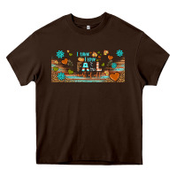 Chocolate Brown i think i love fall most of all libbey glass Heavy Core Tee - BundleAndBundleShop