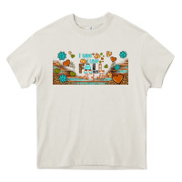 Cream i think i love fall most of all libbey glass Heavy Core Tee - BundleAndBundleShop