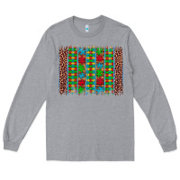 Heather Grey autism awareness leopard puzzle brush stroke Long Sleeve Tee - Artiststas