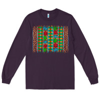 Plum autism awareness leopard puzzle brush stroke Long Sleeve Tee - Artiststas