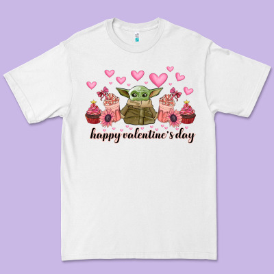 Happy Valentines Day Yoda Premium Tee Designed By Cowhidedigitalart
