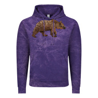 Cloud Purple bear Vintage Hoodie - BarkalooDesign