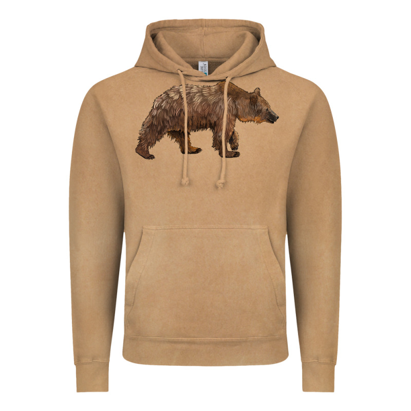 Bear Vintage Hoodie by BarkalooDesign | Teevron