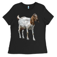 Black Boer Goat Ladies Tee - LillyAllenDesigns