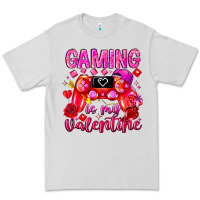 Dove Grey Gaming is My Valentine Premium Tee - CowhideDigitalArt