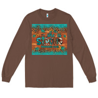 Chestnut she is strong gemstone sunflower leopard Long Sleeve Tee - Artiststas