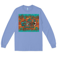 Colony Blue she is strong gemstone sunflower leopard Long Sleeve Tee - Artiststas