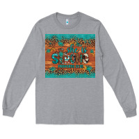 Heather Grey she is strong gemstone sunflower leopard Long Sleeve Tee - Artiststas