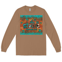 Toasted Coconut she is strong gemstone sunflower leopard Long Sleeve Tee - Artiststas
