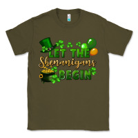 Army Green Let the shenanigans begin St. Patricks Day Classic Tee - FaDigitalArtStudio