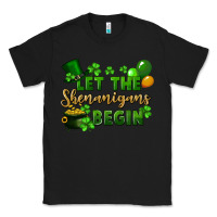 Black Let the shenanigans begin St. Patricks Day Classic Tee - FaDigitalArtStudio