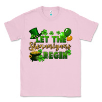 Bubblegum Pink Let the shenanigans begin St. Patricks Day Classic Tee - FaDigitalArtStudio