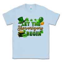 Dusty Blue Let the shenanigans begin St. Patricks Day Classic Tee - FaDigitalArtStudio