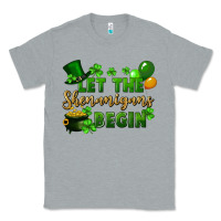 Heather Grey Let the shenanigans begin St. Patricks Day Classic Tee - FaDigitalArtStudio
