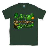 Sports Green Let the shenanigans begin St. Patricks Day Classic Tee - FaDigitalArtStudio