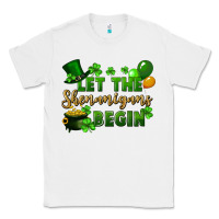 White Let the shenanigans begin St. Patricks Day Classic Tee - FaDigitalArtStudio