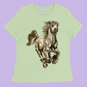Percheron Horse Ladies Tee Designed By Lillyallendesigns