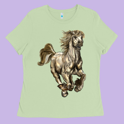 Percheron Horse Ladies Tee Designed By Lillyallendesigns