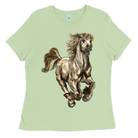 Matcha percheron horse Ladies Tee - LillyAllenDesigns