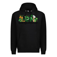 Black st. patricks day registered nurse lpn heart Premium Hoodie - BarkalooDesign