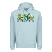 Blue Mist st. patricks day registered nurse lpn heart Premium Hoodie - BarkalooDesign