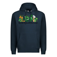 Navy st. patricks day registered nurse lpn heart Premium Hoodie - BarkalooDesign