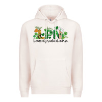 Pale Pink st. patricks day registered nurse lpn heart Premium Hoodie - BarkalooDesign