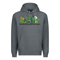 Rock st. patricks day registered nurse lpn heart Premium Hoodie - BarkalooDesign