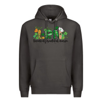 Smoke st. patricks day registered nurse lpn heart Premium Hoodie - BarkalooDesign