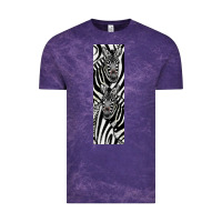 Cloud Purple Zebra Vintage Tee - LillyAllenDesigns