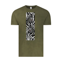 Vintage Olive Zebra Vintage Tee - LillyAllenDesigns