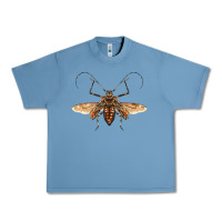 Pebble Blue acrocinus beetle with wings Urban Heavy Tee - LillyAllenDesigns