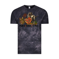 Cloud Black Peace Love T Rex Vintage Tee - LillyAllenDesigns