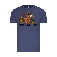 Vintage Denim Peace Love T Rex Vintage Tee - LillyAllenDesigns