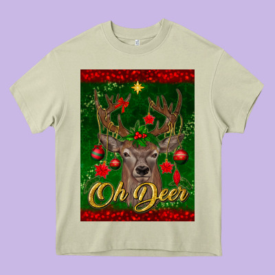 Oh Deer Car Air Freshener Heavy Core Tee Designed By Bundleandbundleshop