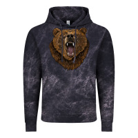 Cloud Black bear head Vintage Hoodie - BarkalooDesign