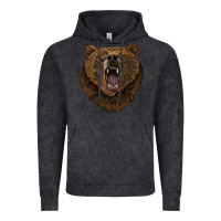 Vintage Black bear head Vintage Hoodie - BarkalooDesign